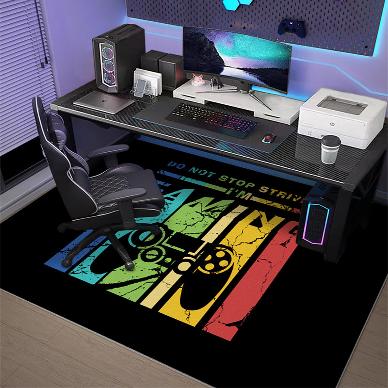 Pc Gaming Chair - Tapis de chaise antidérapant VIKAMA, tapis