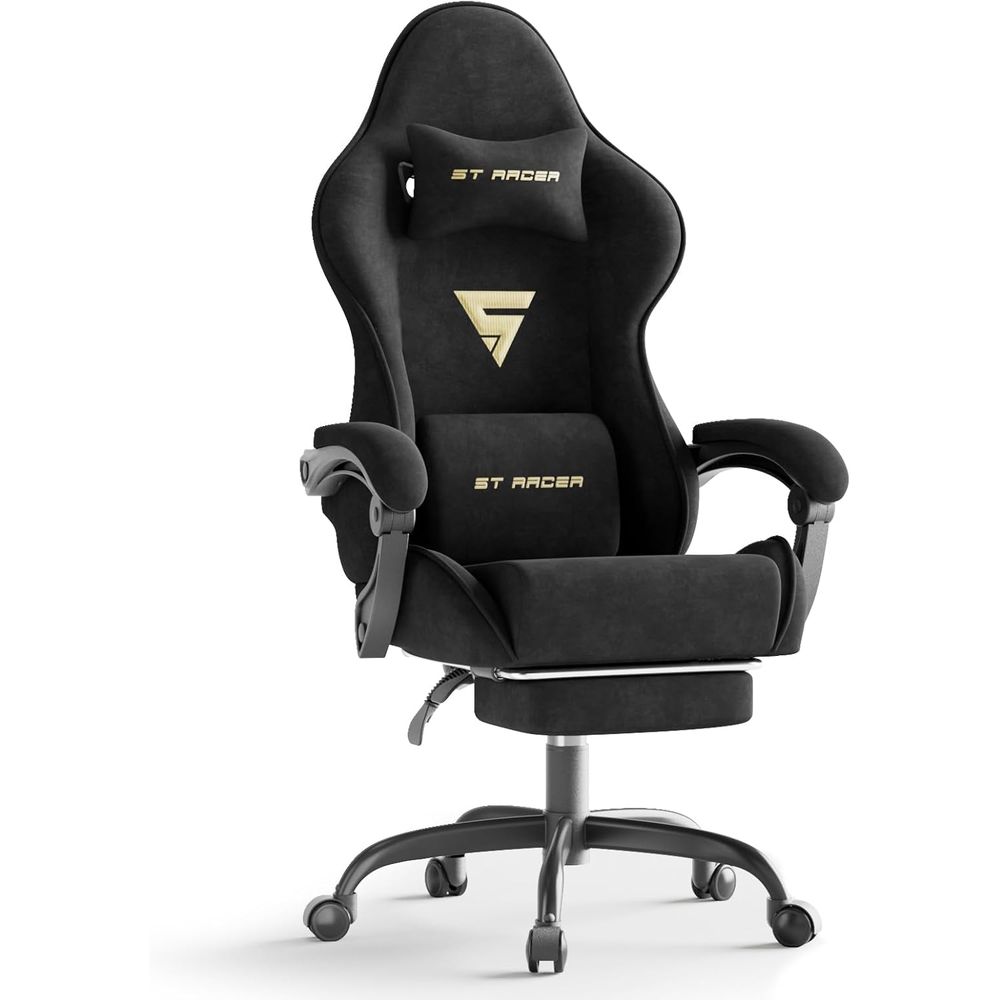 Pc Gaming Chair - Chaise de jeu ergonomique en velours