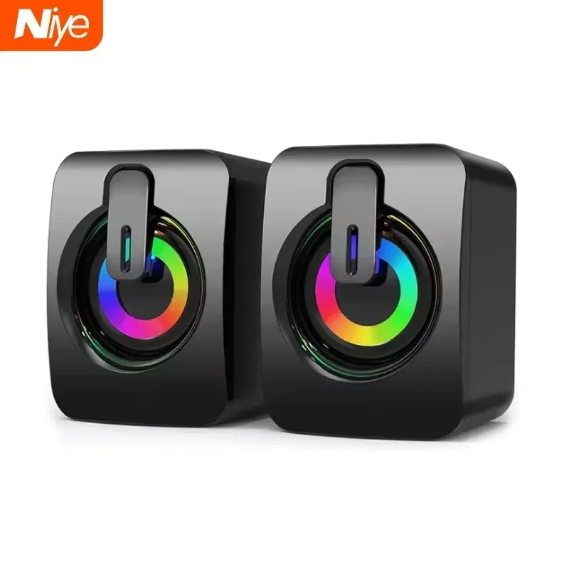 Gaming Speaker - Haut-parleurs de bureau filaires USB Niye