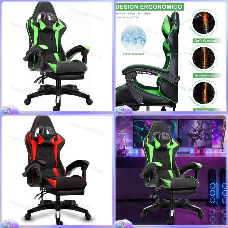 Pc Gaming Chair - Chaise de jeu ergonomique à dossier
