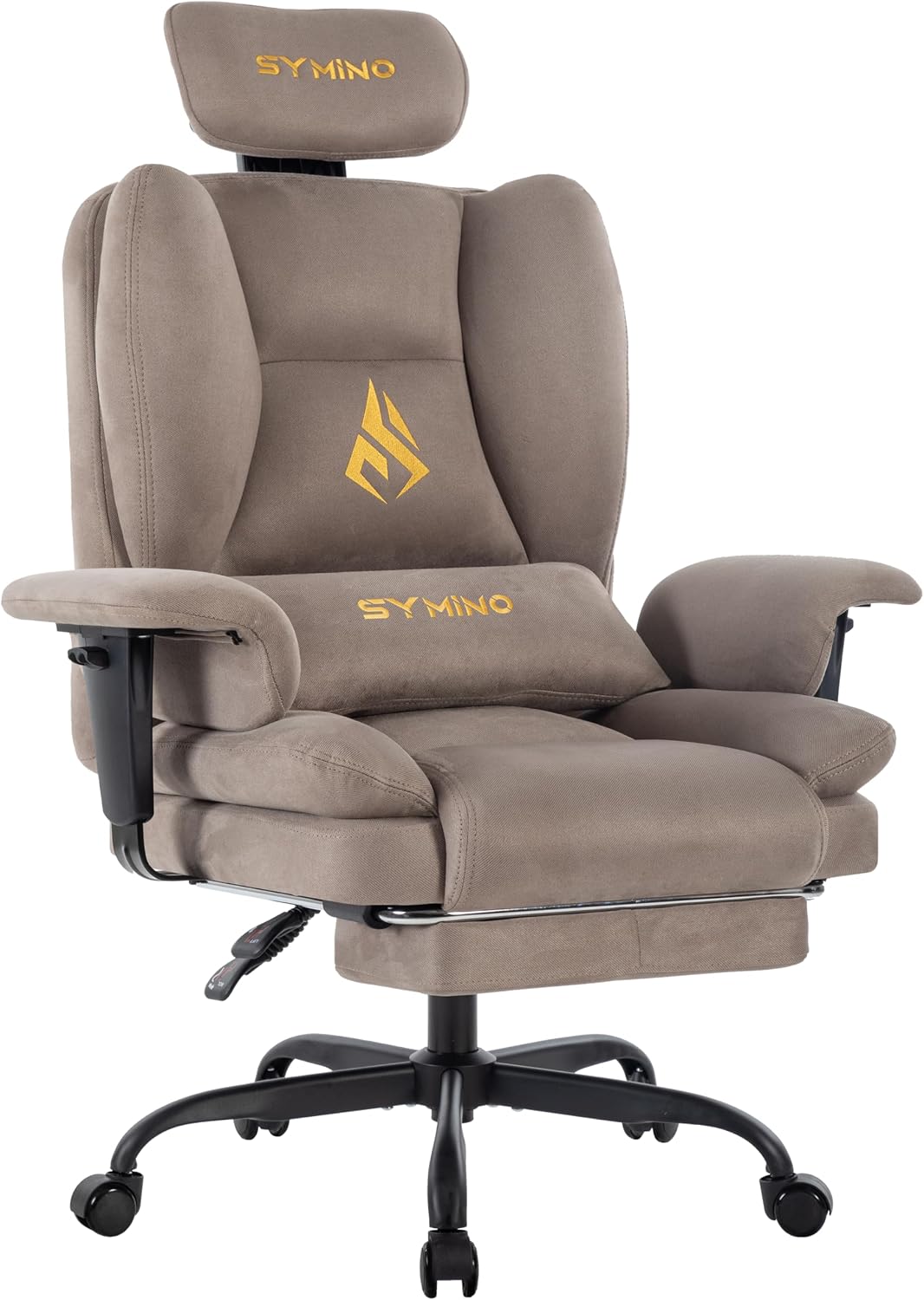 Pc Gaming Chair - Chaise de jeu avec repose-pieds, accoudoirs