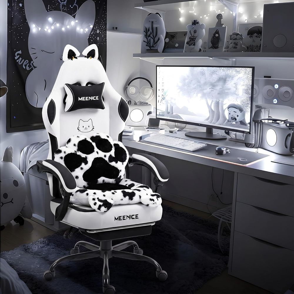 Chaise de jeu mignonne avec or - Pc Gaming Girl avis et prix