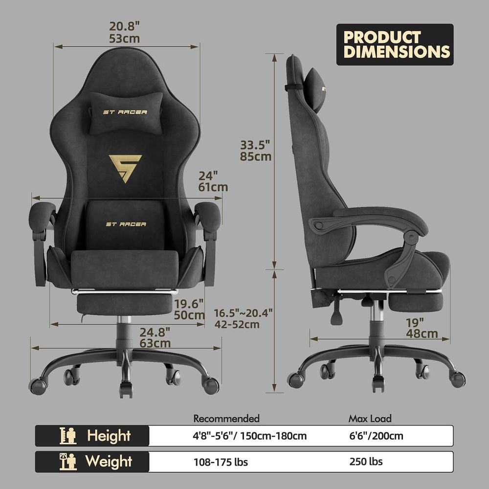 Chaise de jeu ergonomique en v - Pc Gaming Chair avis et prix