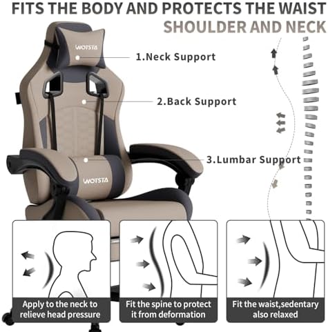 Chaise de jeu avec massage, ch - Pc Gaming Chair avis et prix