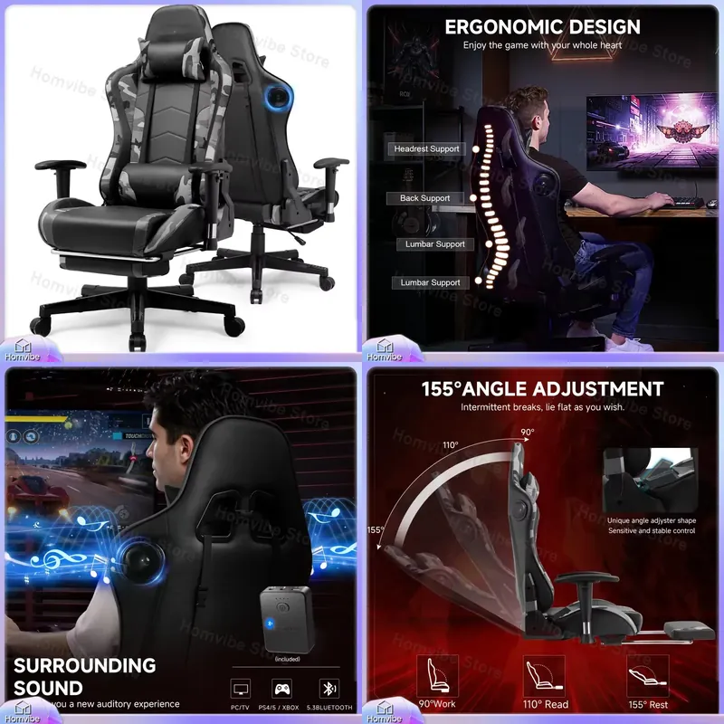 Chaise de jeu ergonomique avec - Gaming Speaker avis et prix