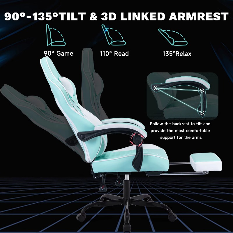 Chaise de jeu avec massage, ch - Pc Gaming Chair avis et prix